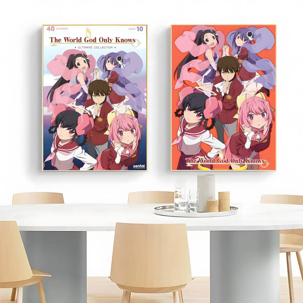 quirky anime T-The World God Only Knows Poster Wall Art Print Decorative Mural Home Decor Gift Unframed