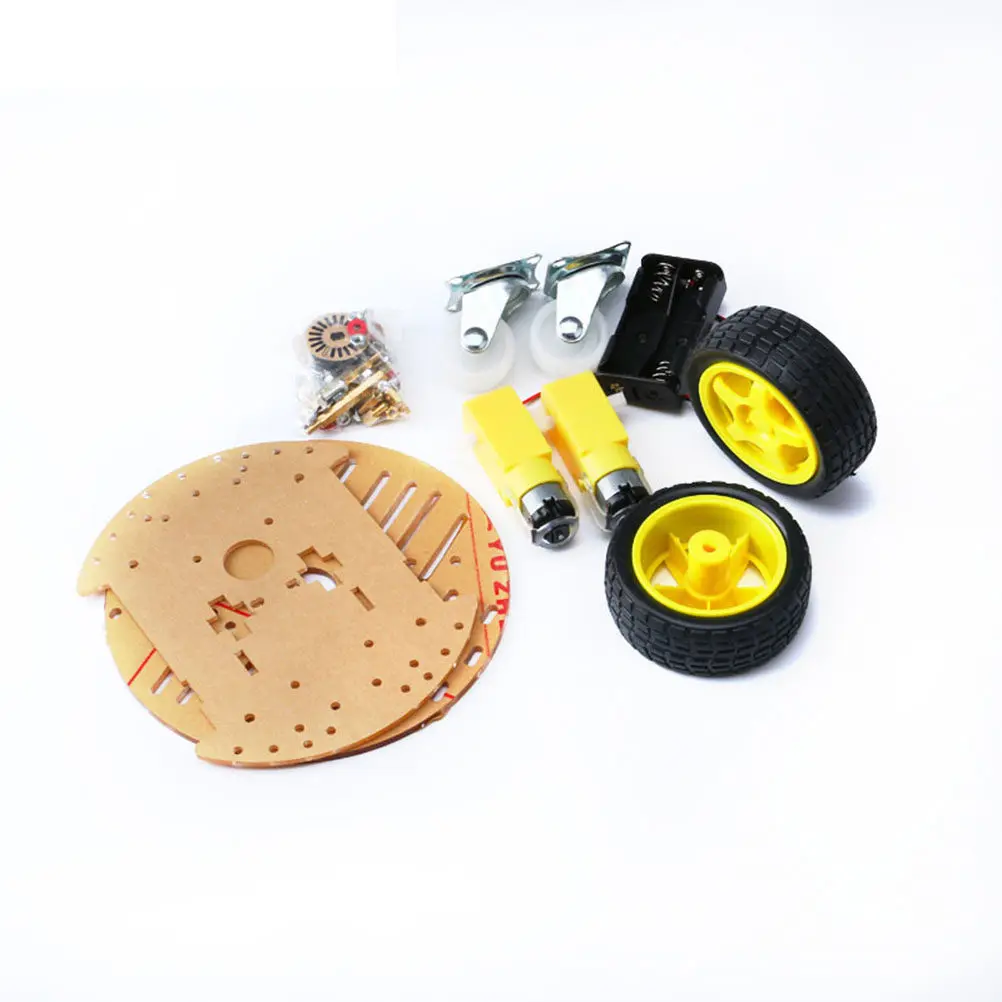 Structure Simple Smart Car Kit Double Layer Chassis Compatible for DIY Starter Learning Remote Control Car