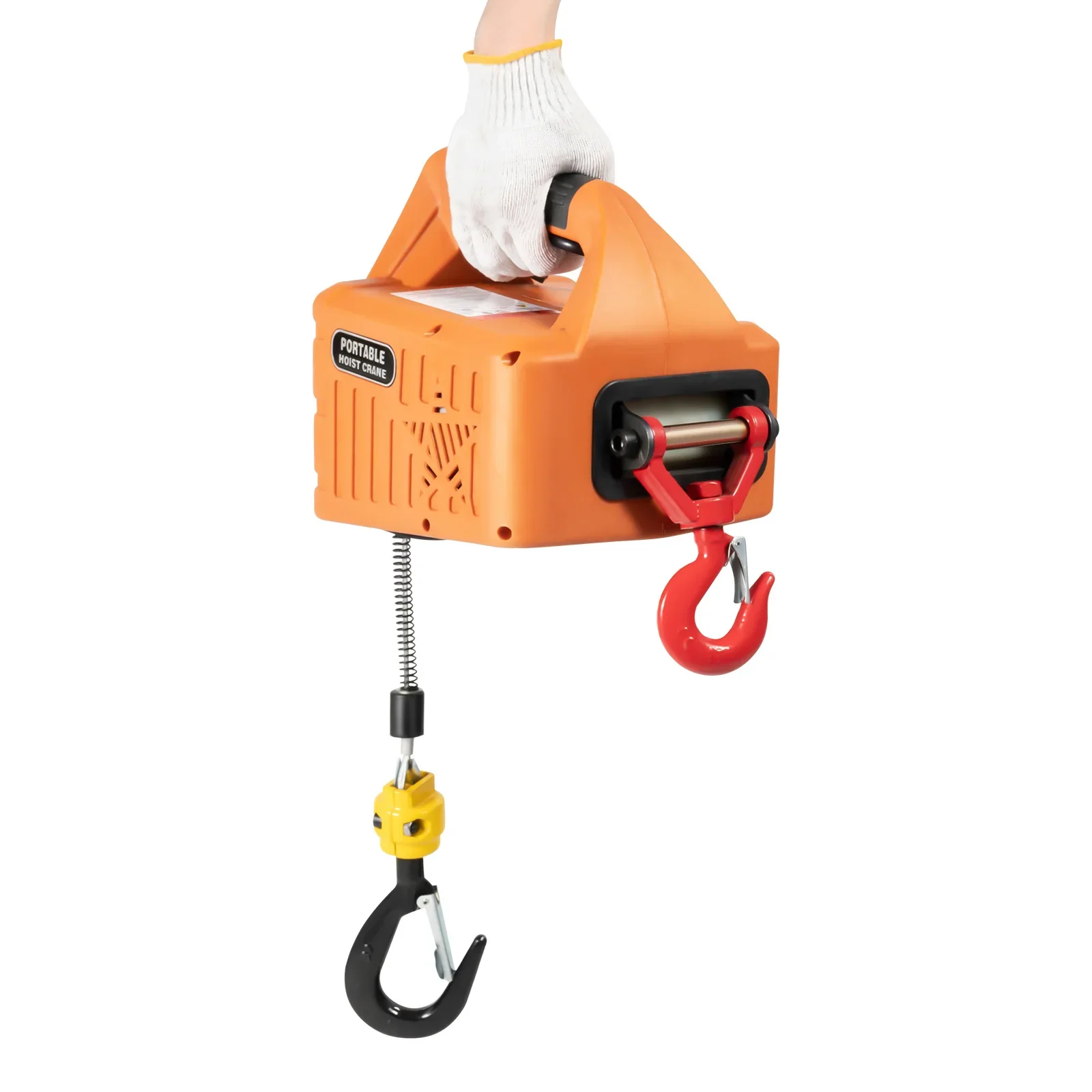 440lbs portable electric hoist 3-in-1 1500W Remote Control 16ft/min Engineering lifting device Electric lifting hook