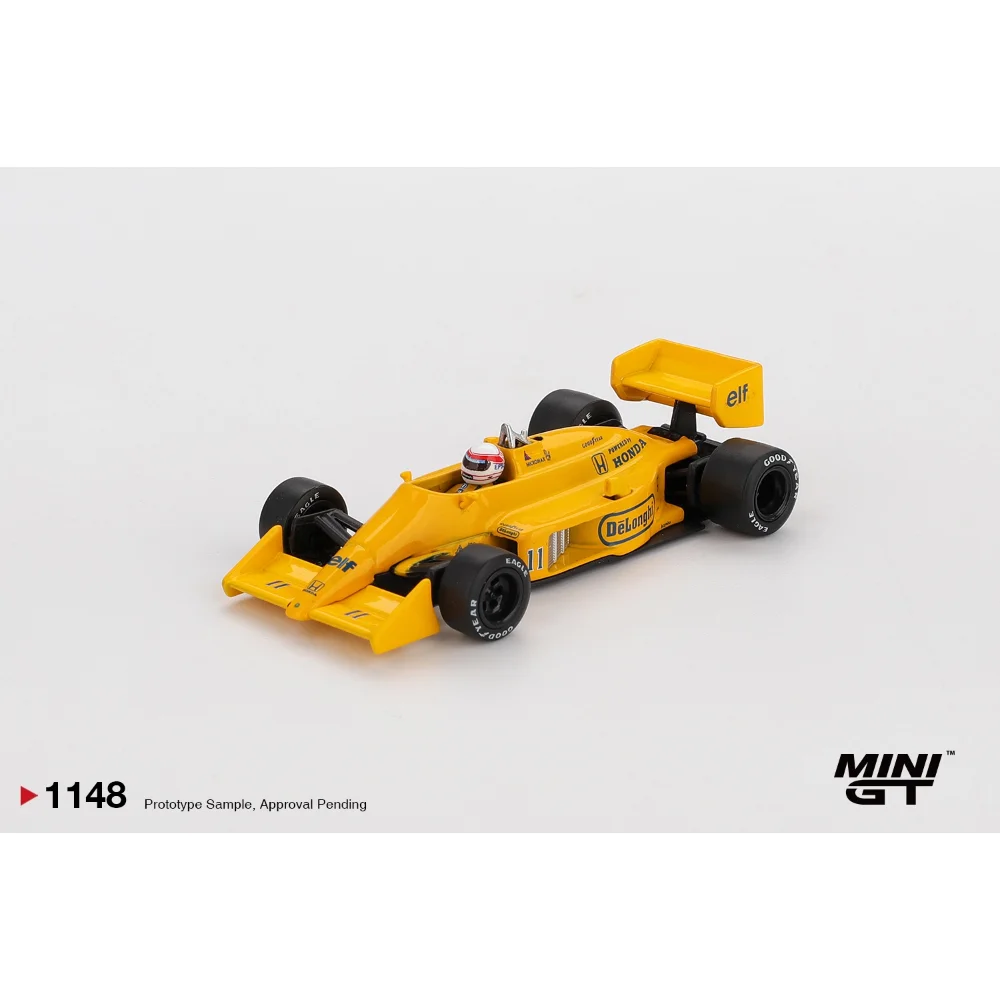 MINIGT 1/64 Lotus 99T #11 Satoru Nakajima 1987 Monaco GP Diecast F1 Model, Blister Hanging Display Package