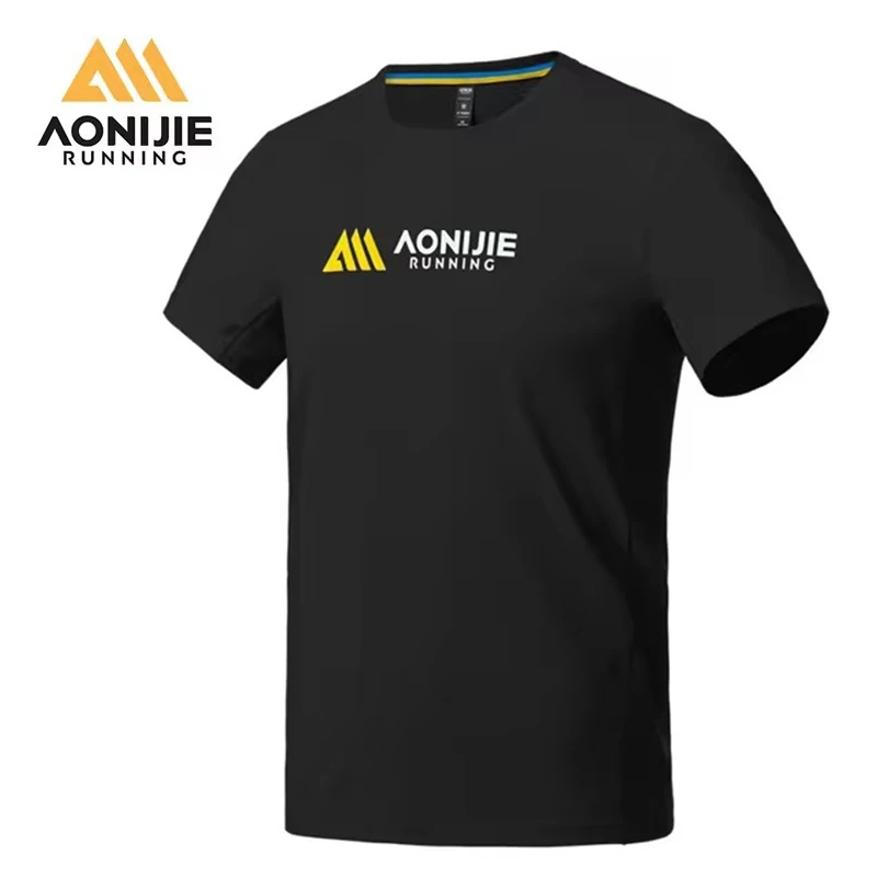 

AONIJIE FW6198 Men's Sports T-shirt Gym Fitness Running Training Short Sleeve Jogging Marathon Quick-drying Athletic Shirt Tops