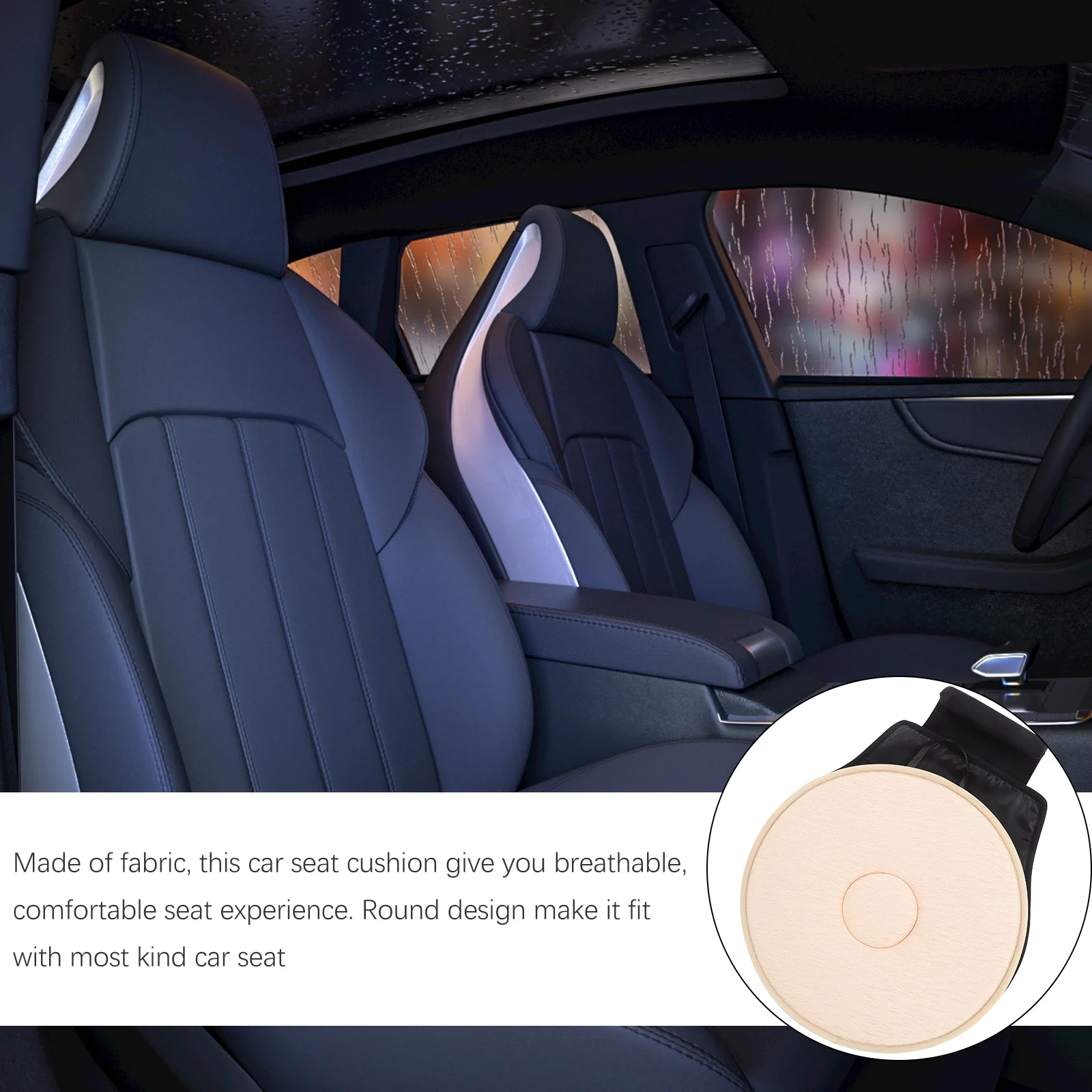 

Rotating Cushion for Car 360 Degree Universal Soft Breathable Seat Pad Safe Comfortable Seat Protection Pad Lightweight Portable