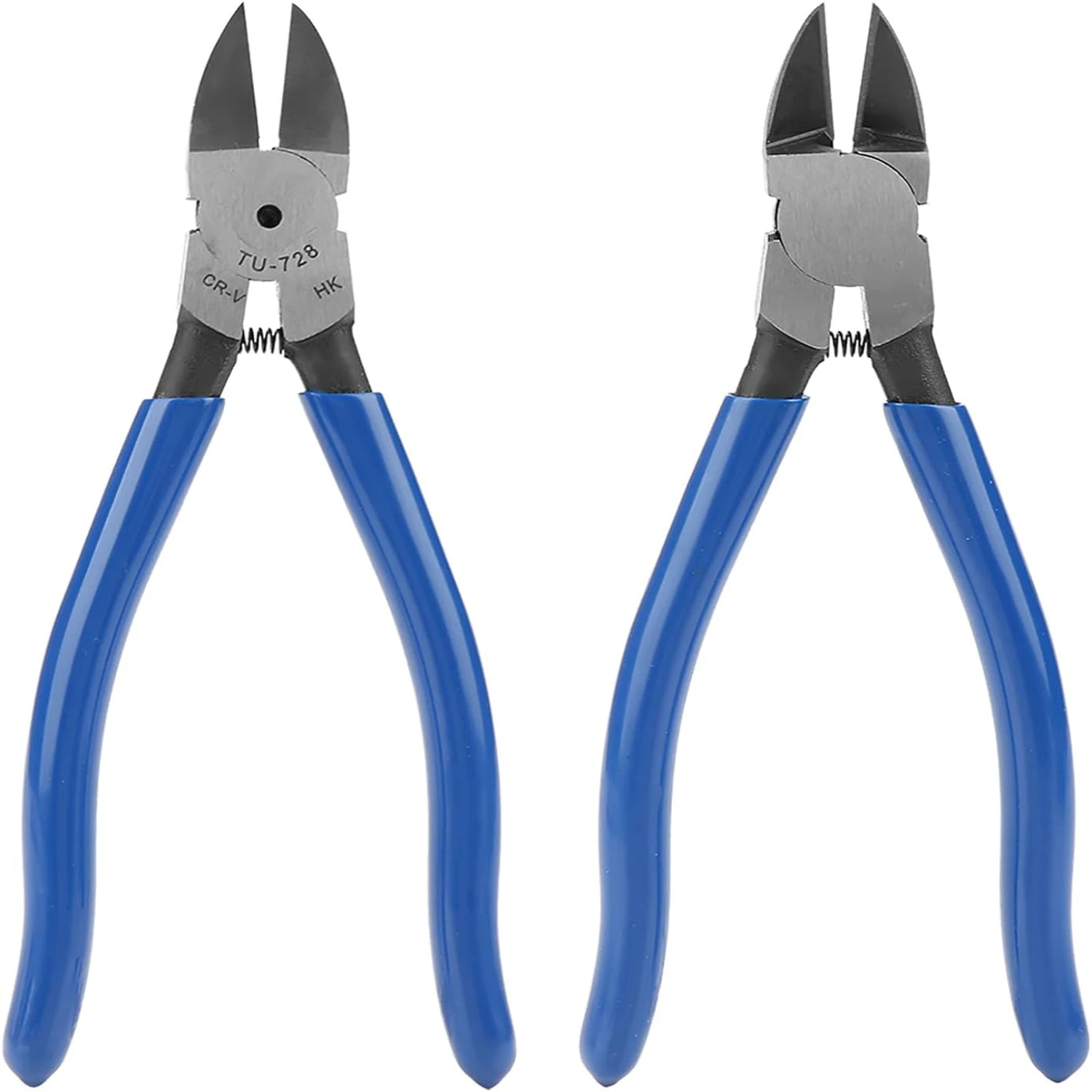 High Quality Comfortable Professional Grade 8-Inch Blue Diagonal Wire Cutter Tool - Ergonomic Cable Nippers with Comfort Grips f