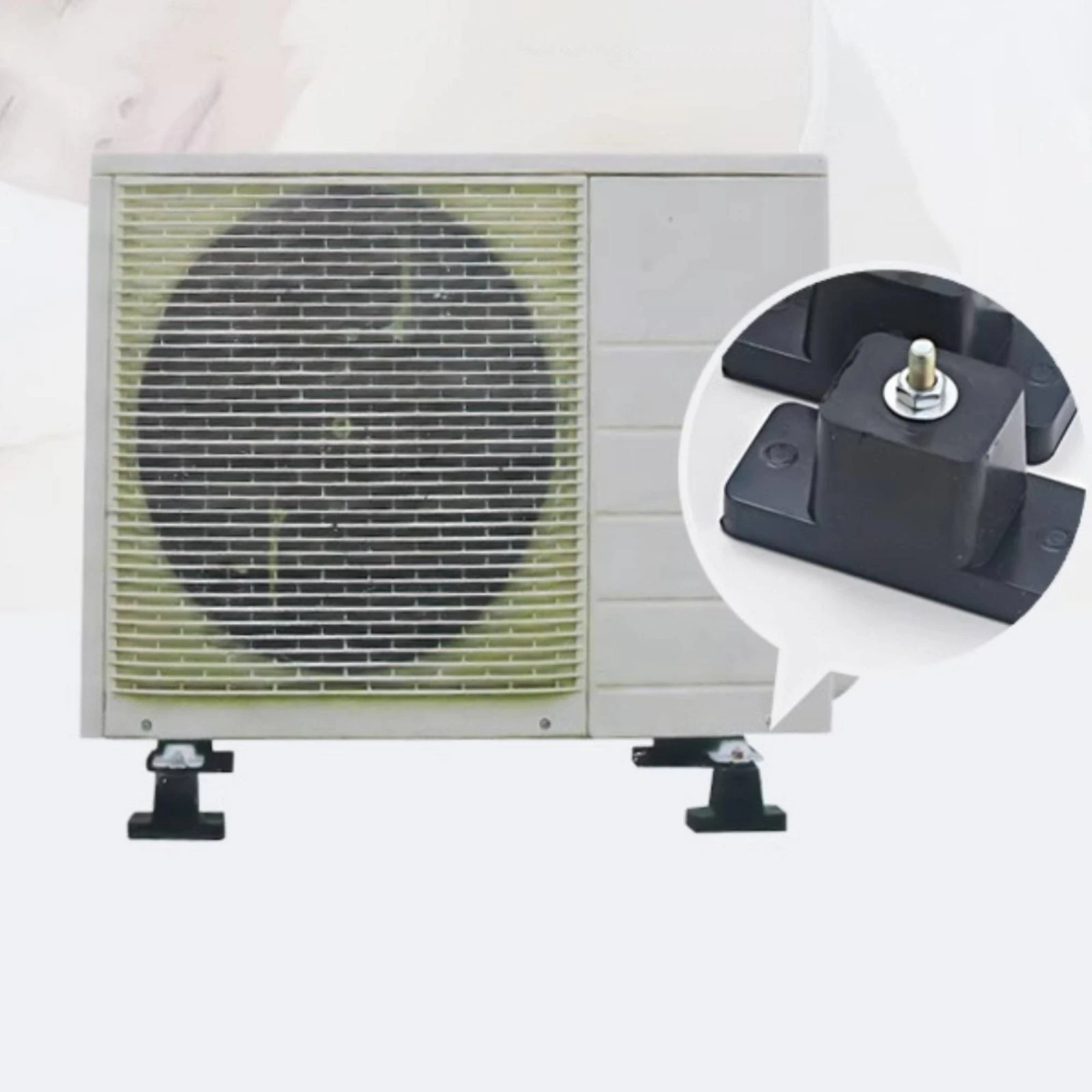 4 Pieces Vibration-Damping Pad Industrial Threaded Stud Pad Equipment Support Noise Reduction Easy to Install