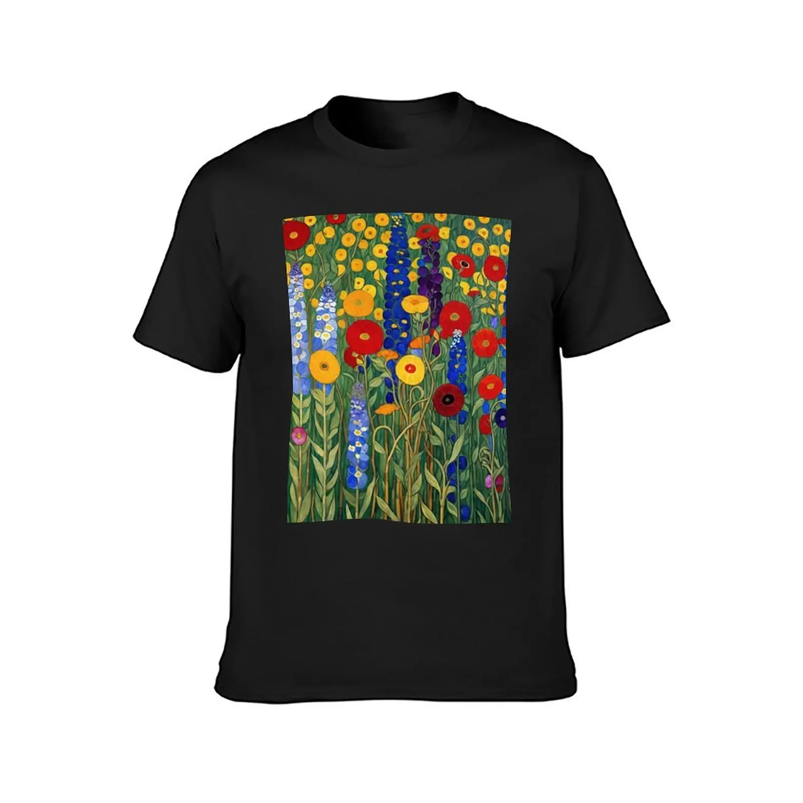 Flower Garden Gustav Klimt T-Shirt customs design your own sublime tops Men's clothing