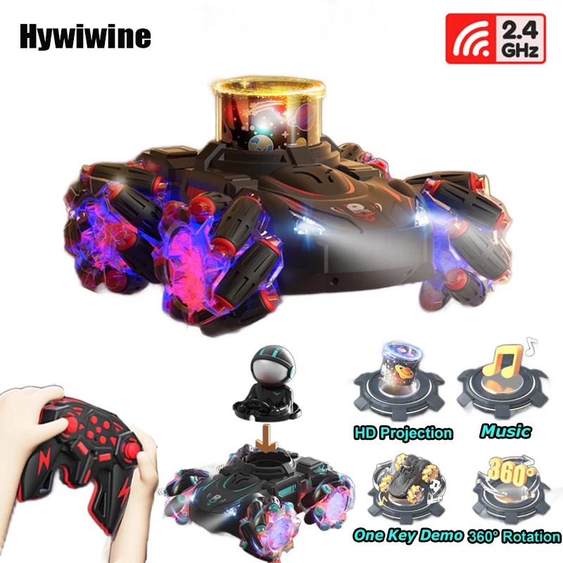 Drift Rc Car 4WD 2.4G RC Projection Car Toys Remote Control Vehicle Flash Car RC Racing Cars Toys for Children Christmas Gift