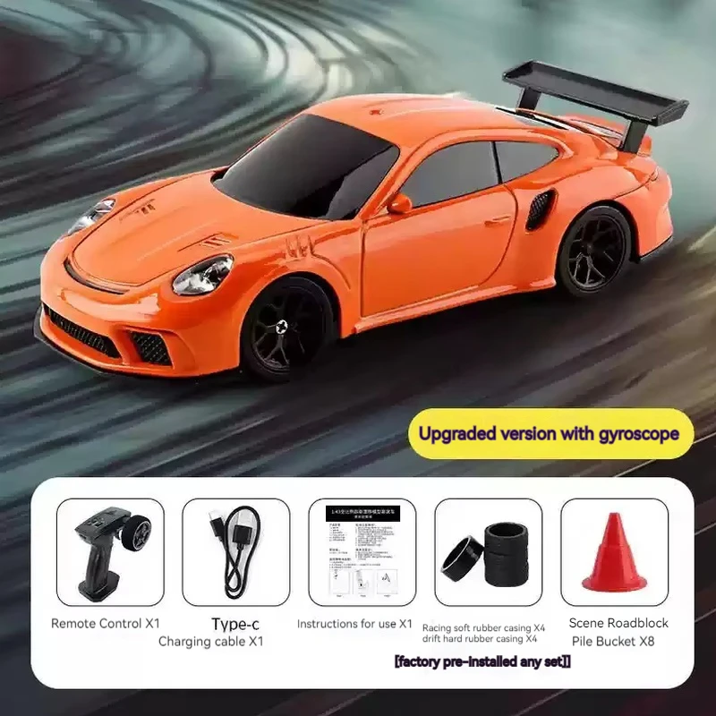 2024 New Jiabaile With Gyroscope 1:43 Mini Four-Wheel Drive Drift Remote Control Car Upgraded Version Professional Rc Racing Car