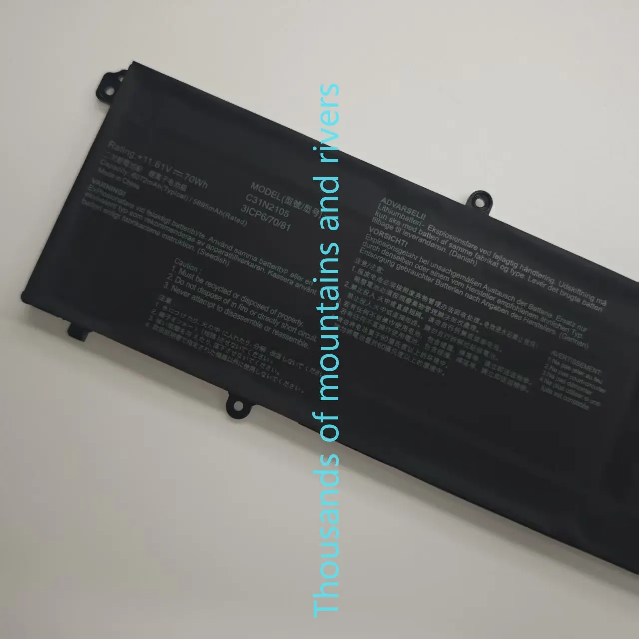 

11.61V 70Wh C31N2105 Battery Suitable For ASUS Twin 15 K3502ZA12500 15.6-inch Laptop Notebook K3502ZA K3502 C31N2105 -1 UX3404VC
