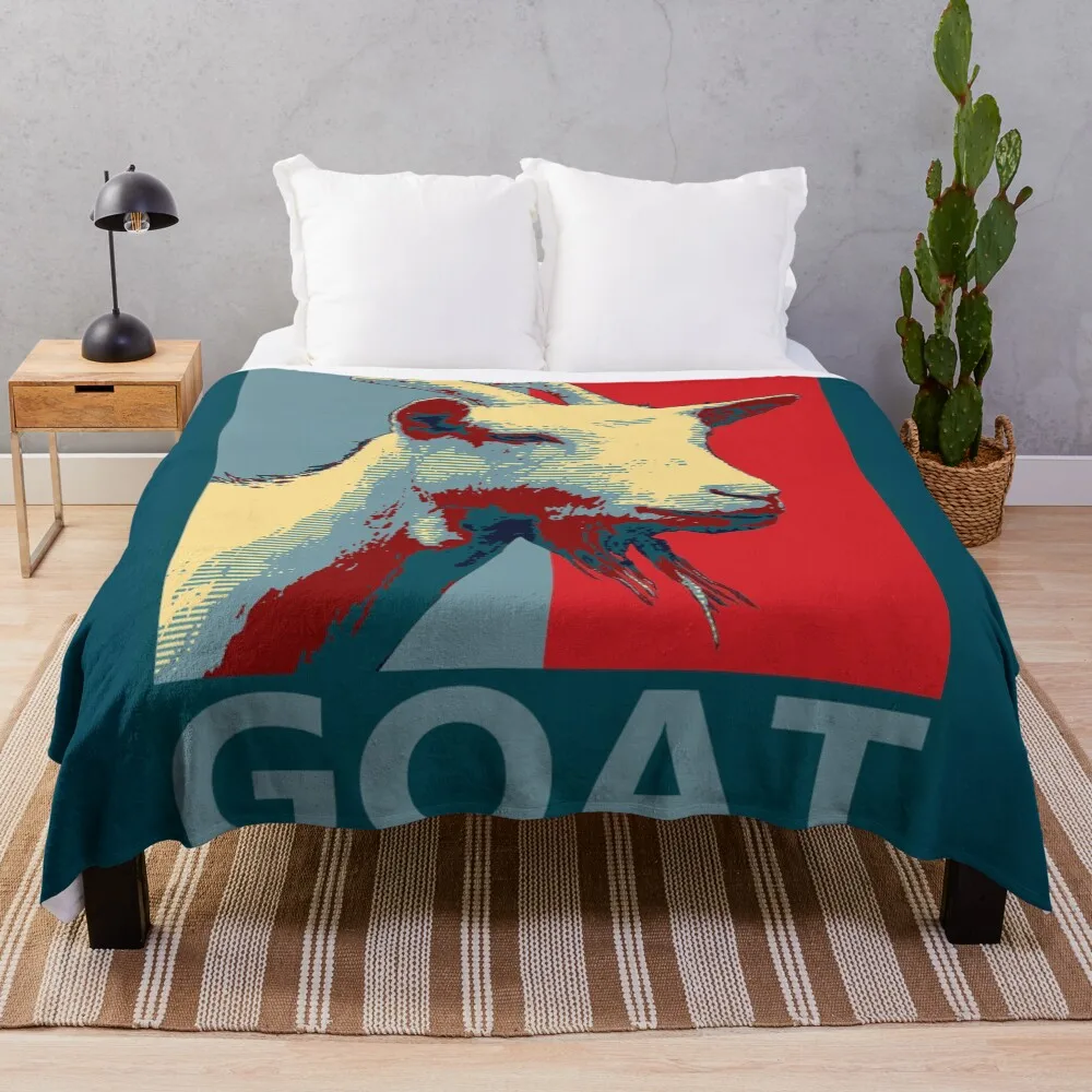 

GOAT Throw Blanket Anti Shedding Soft Fuzzy Blanket for Home