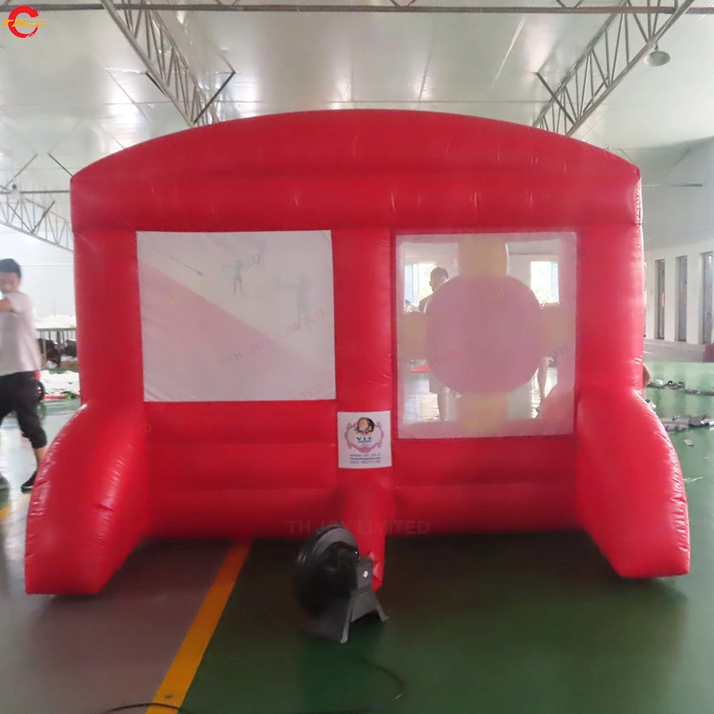 Outdoor 2 in 1 Dardo gonfiabile Tiro Hover Ball Shootout Gioco gonfiabile Spazio Palline Tiro con l'arco Gioco di carnevale Giocattoli in vendita