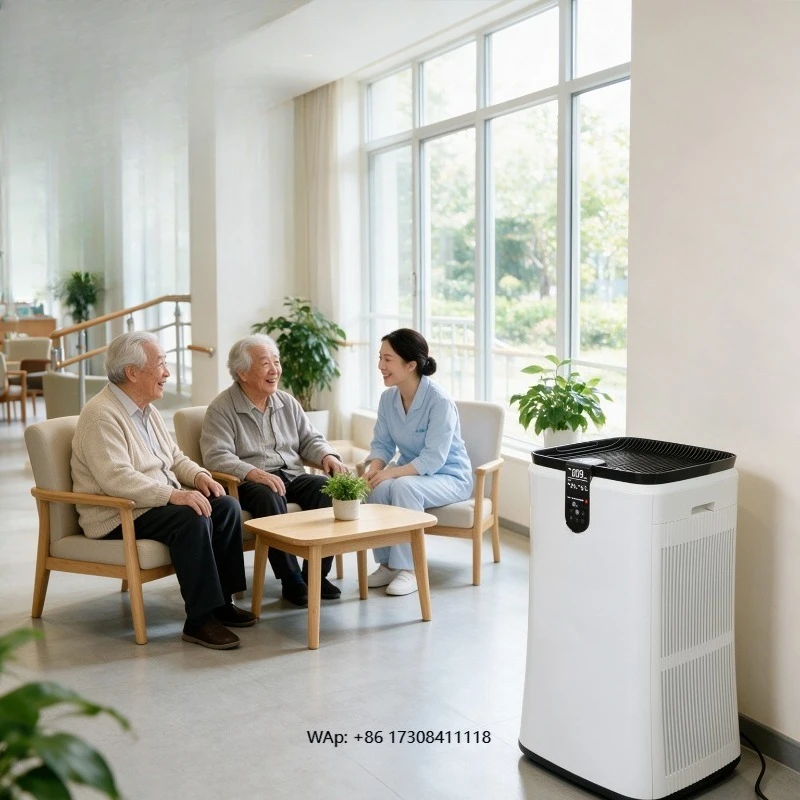 Robotron Commercial Indoor for Negative Oxygen Ions Machine Digital Touch Display Built-in Humidifier Quiet Operation