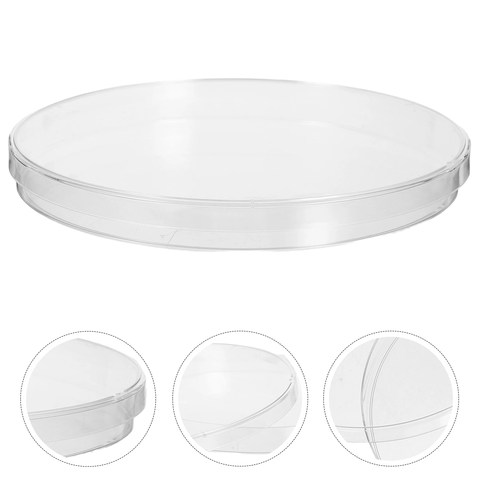 10 قطعة أطباق بتري بلاستيكية عالية الوضوح 14.3 سنتيمتر 1.6 سنتيمتر عميق لتجارب علم المختبر ثقافة الأنسجة طبق أجار