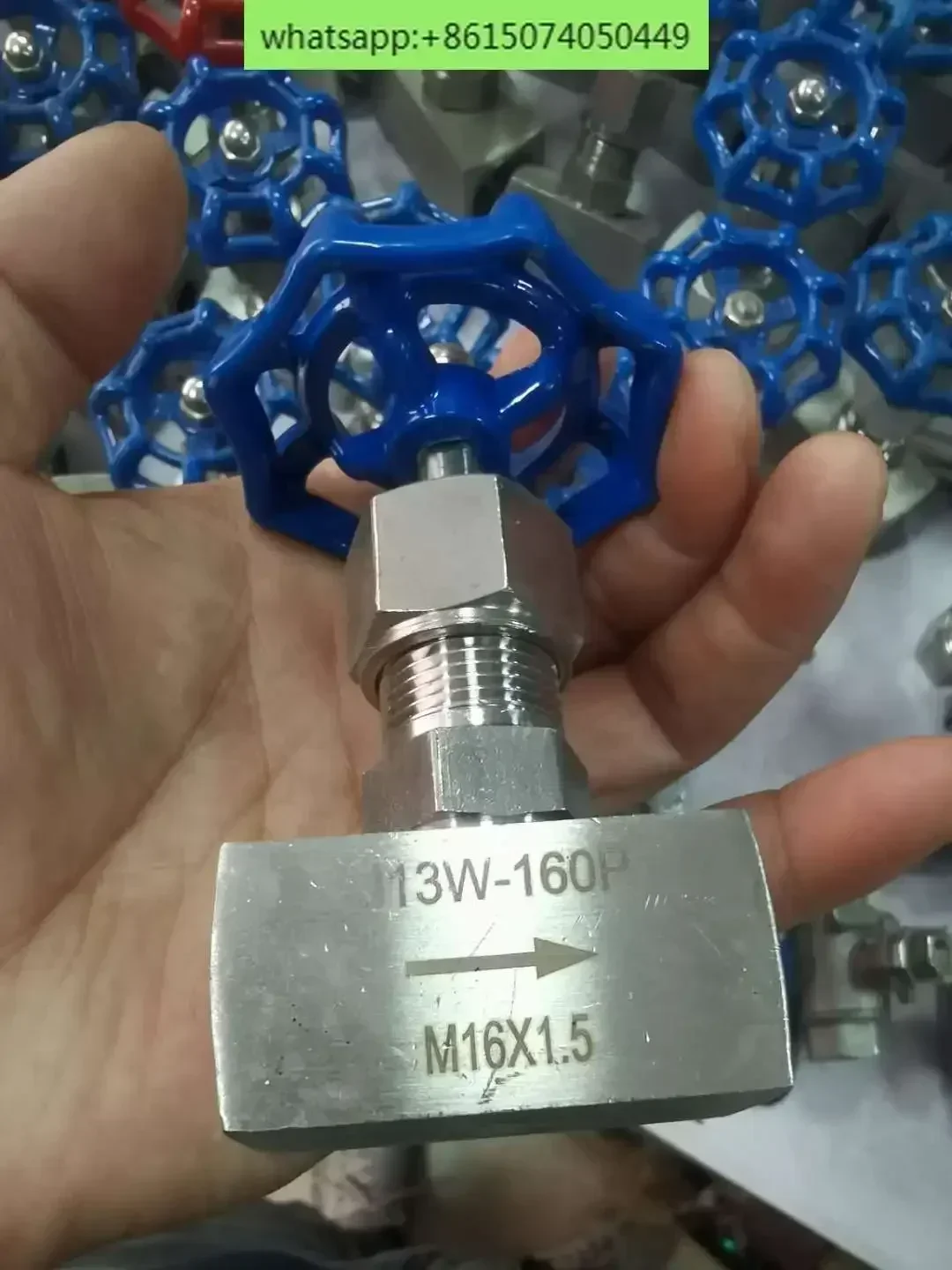 Extruder professional needle valve. Plastic machine water valve. Needle valve J13W-160P M16*1.5  M12*1.5
