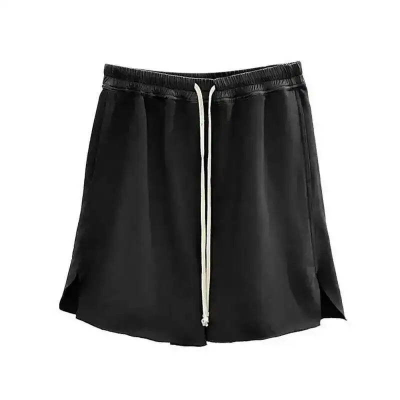 HKSH Spring Summer New Men's Tide Streetwear Breathable Cotton Dark Straight Shorts Casual Sweatpants High Street Capris HK1372