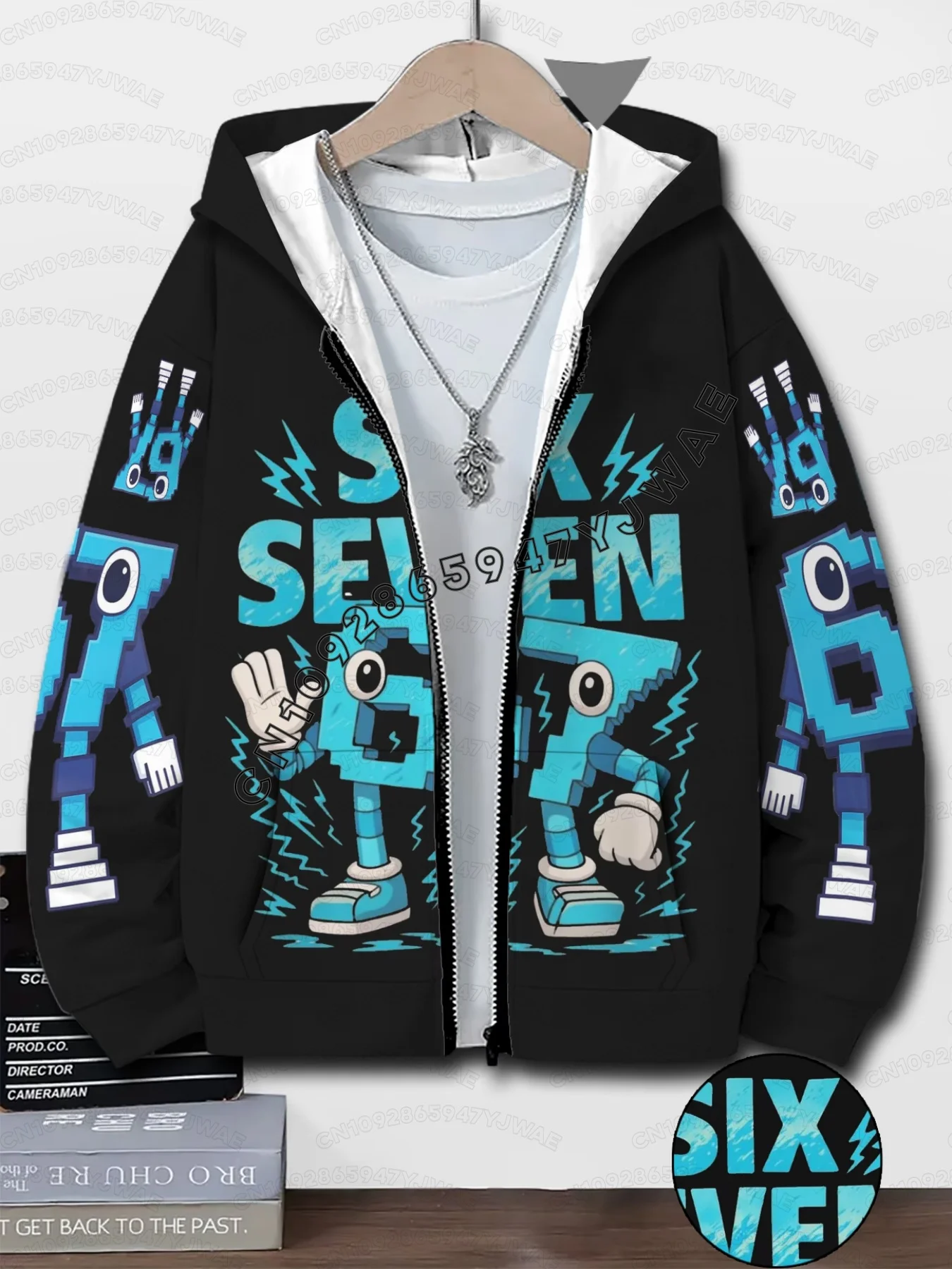 2026 Kids Autumn Winter Boys' Girl's 3d Print Hooded Zipper Kids 67 Six Seven Italian Brain Rot Math Joke Men's Women's Hoodies