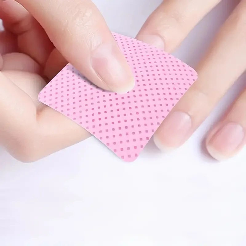 200 Pack Nail Polish Remover Wipes, 5.7x8cm Lint-Free Cotton Pads for Nail Art, Makeup Removal & Daily Cleaning