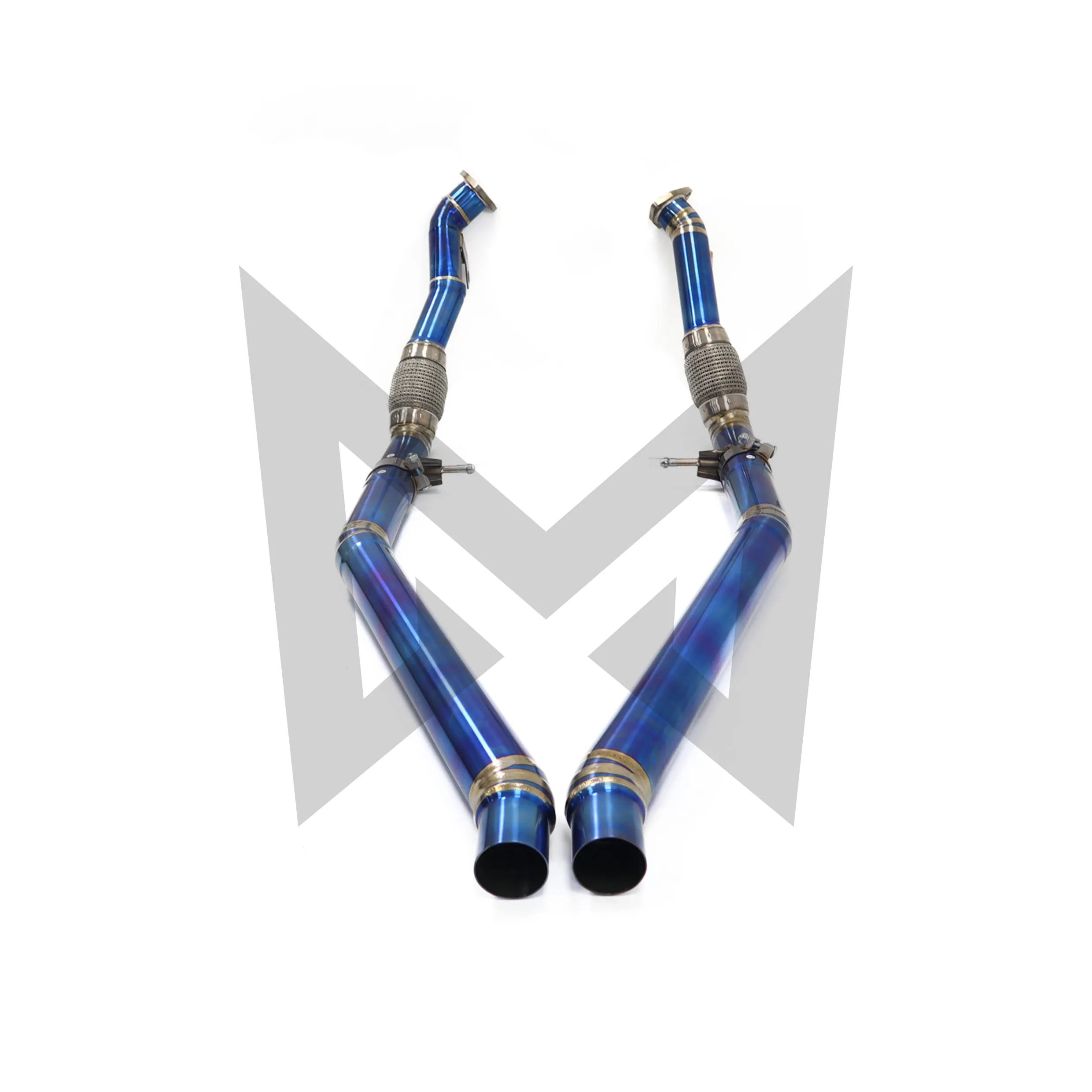 Suitable for Audi SQ5 3.0T titanium alloy Middle Pipe Performance Exhaust fitting Race Tube Lossless installation