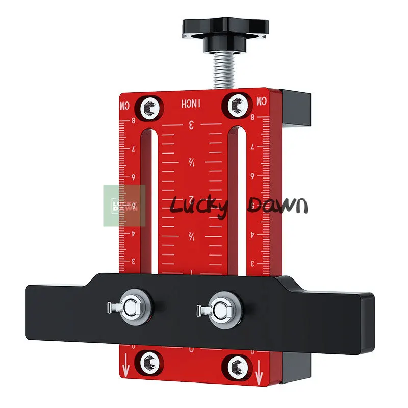

Cabinet Door Installation Positioner, Aluminum Alloy Cabinet Woodworking Jig Adjustable Length Installation Positioning Tool