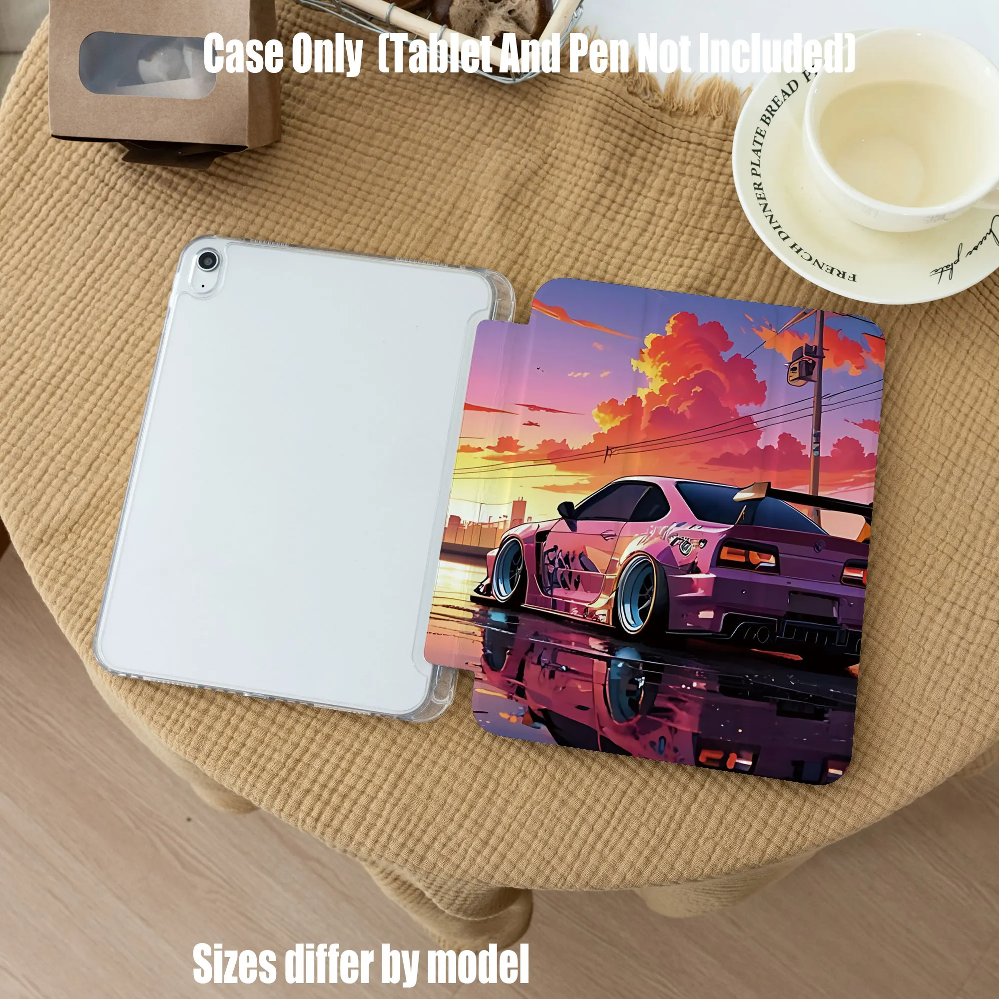 

Slim Fit Premium TPU Tablet Cover, Shockproof Durable Lightweight Protective Case for iPad Samsung Huawei Honor Redmi Xiaomi