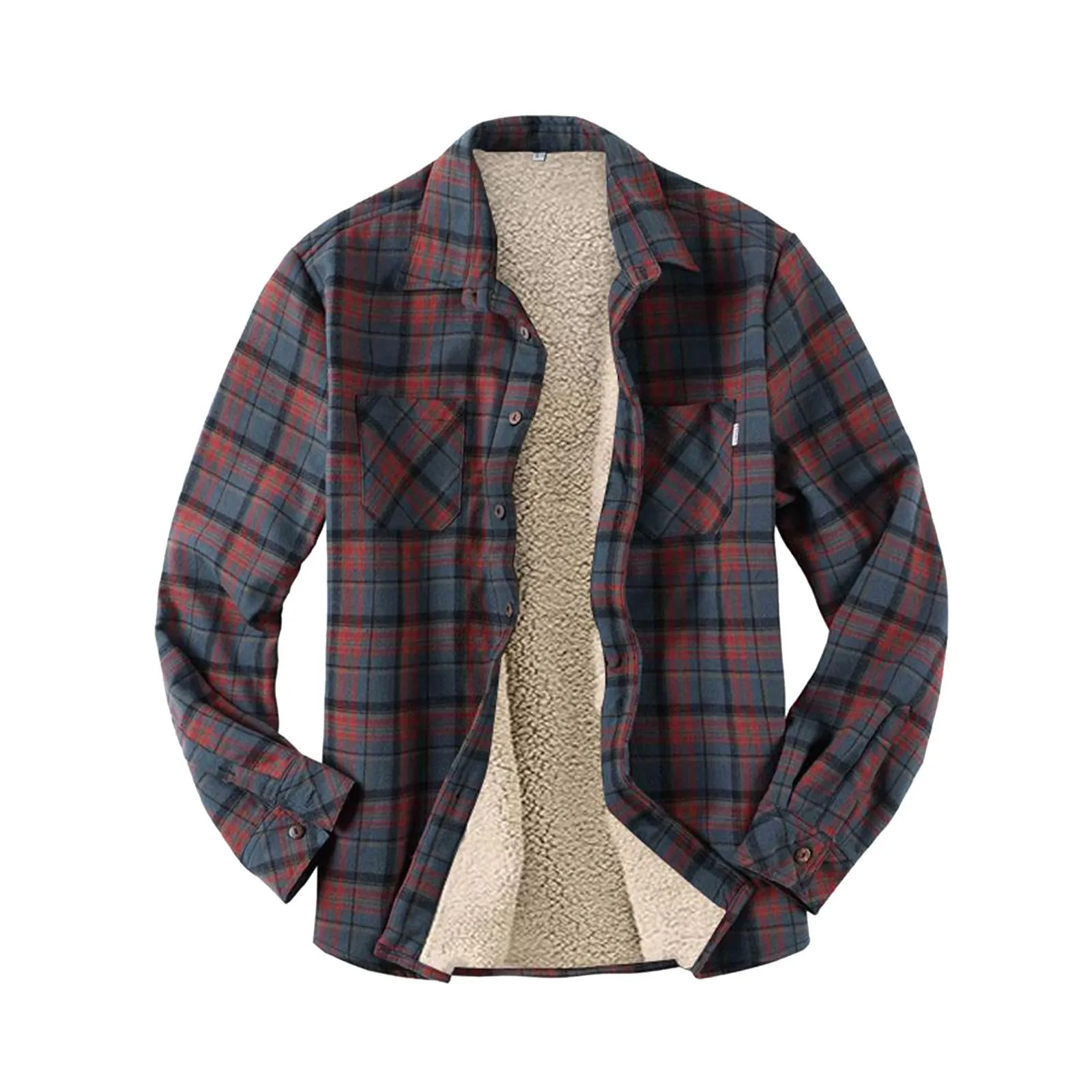 Men Daily Clothing 2024 Fashion Autumn Casual Plaid Long Sleeve Shirt Retro Youth Casual All-match Tops Men Shirt Coat