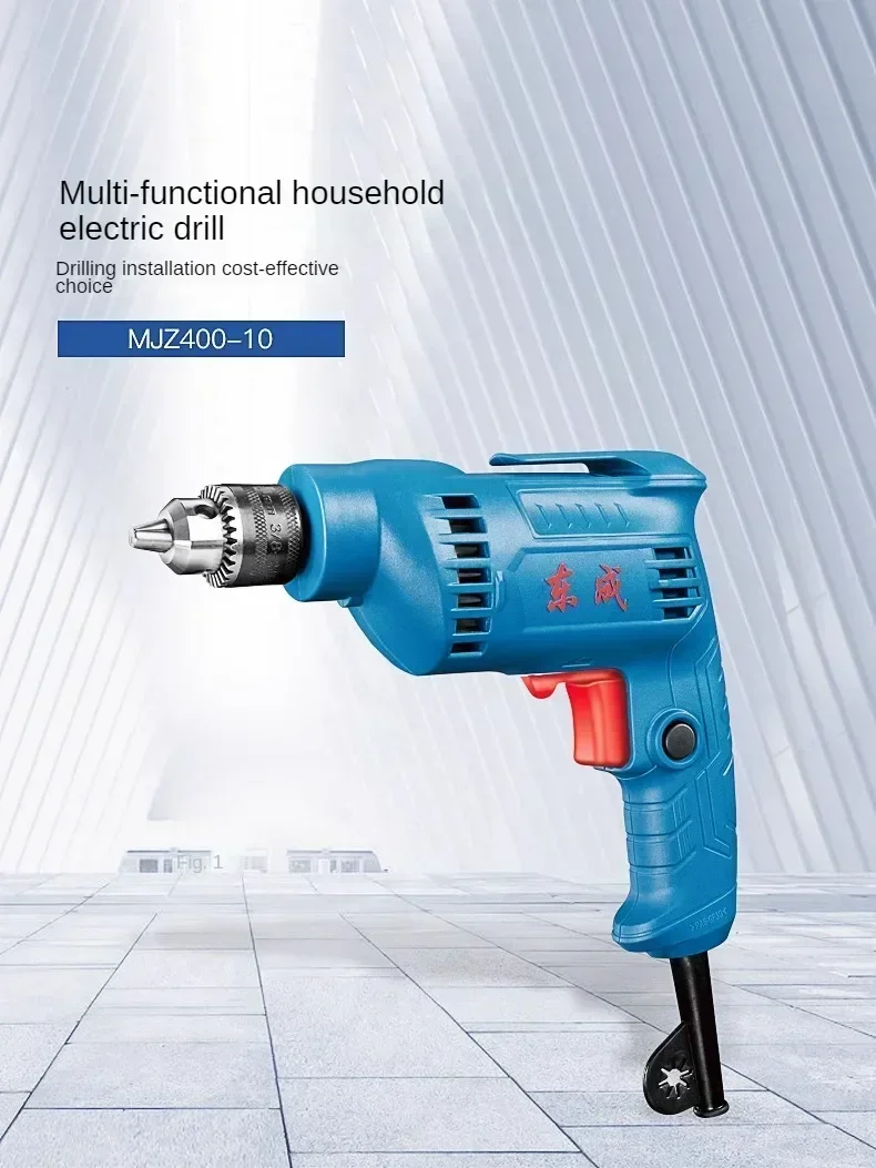 200V Powerful Corded Drill with Multiple Speeds and Accessories, Ideal for Heavy-duty Tasks