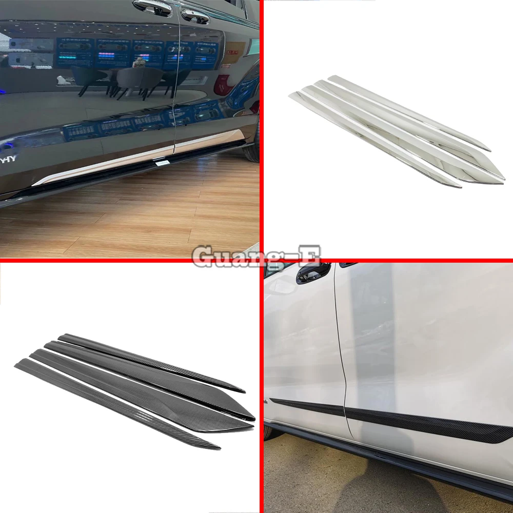 

Car Exterior Side Door Body Molding Trim Cover For Toyota Sienna 2021 2022 2023 ABS Chrome Accessories Decoration Stickers 4Pcs