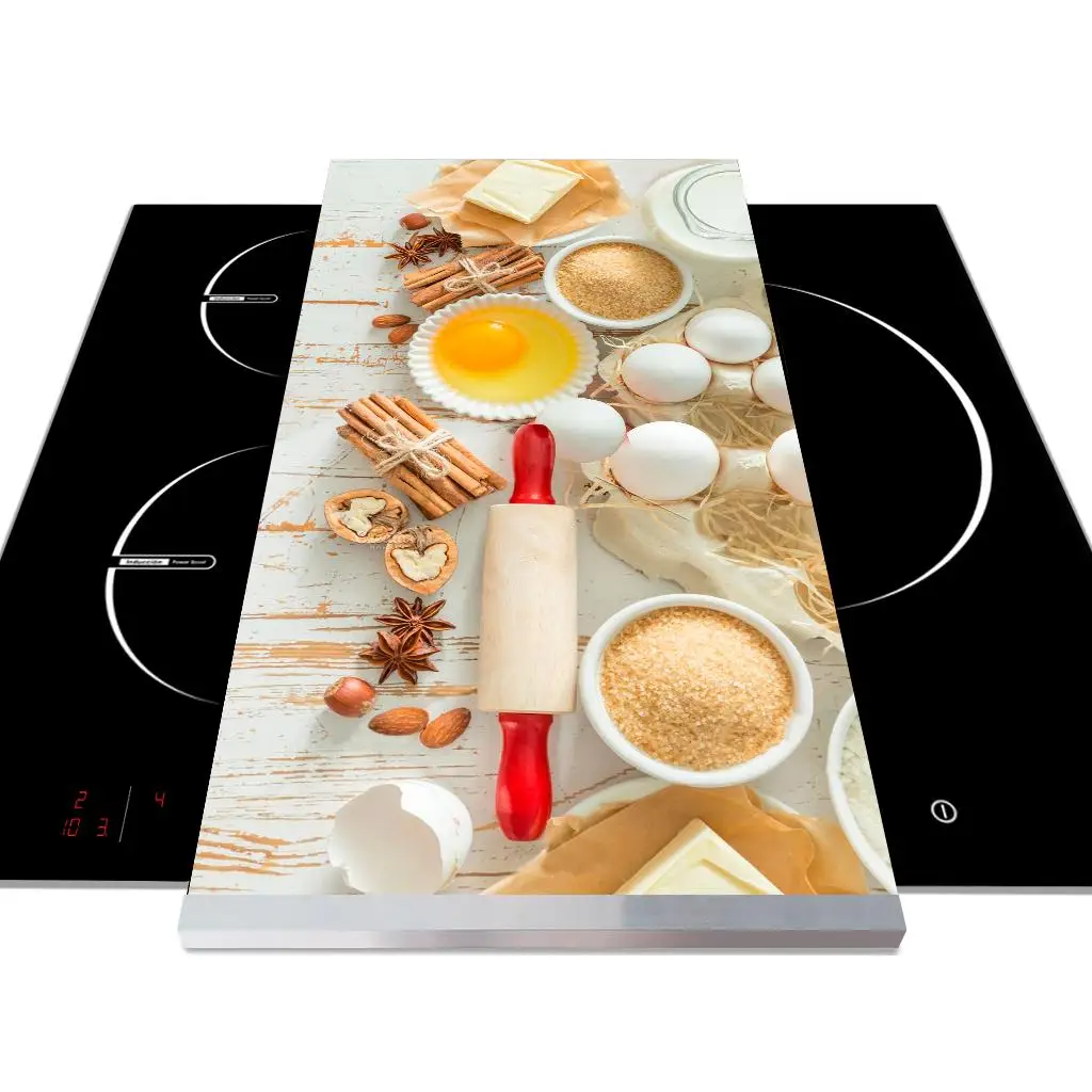 APCym - Tabla deslizante con Ruedas Vinilada para Robot de Cocina Thermomix, Monsieur Cuisine, Mambo, Aldi, Lidl, Tamaño 60x30cm Mod. Nueces