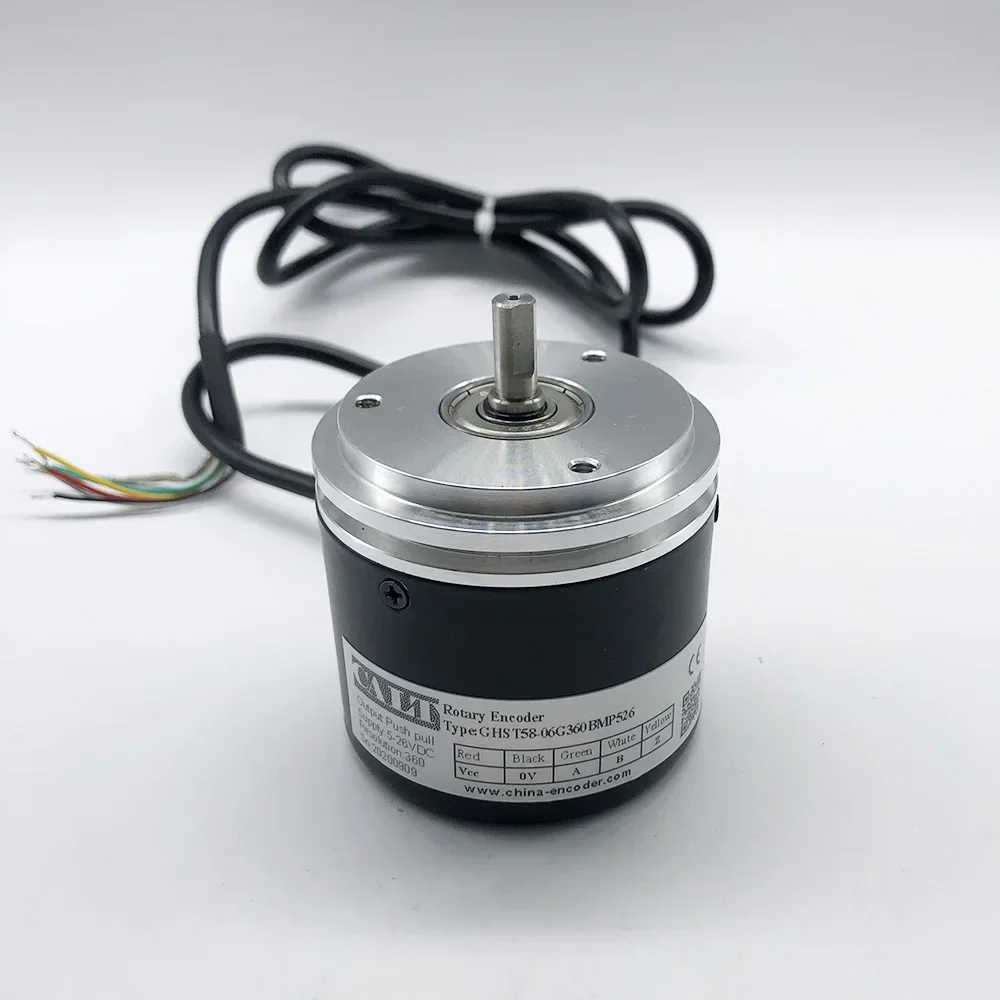

IN STOCK NEW GHST58-06G600BMT5 6MM Shaft Solid Shaft Encoder DC Motor Optical Encoder 600ppr