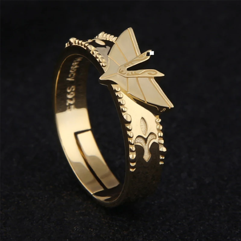 Anime Saint Seiya Shaka Adjustable Finger Cos Ring 925 Sterling Silver Fashion Cosplay Jewelry Accessory For Men Birthday Gifts