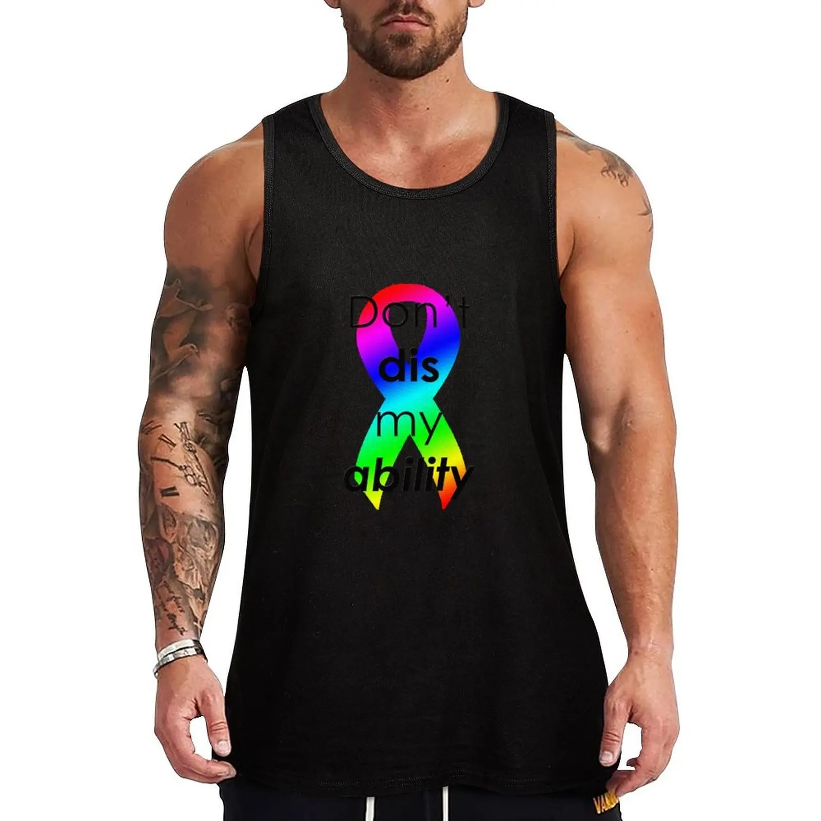 

Don't DIS my ABILITY Tank Top Vest for boy gym gym accessories man