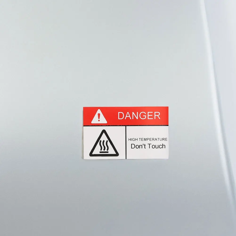 

2Pcs Hot Surface Warning Labels High Temperature Self-Adhesive Safety Stickers Industrial Machinery Kitchen Prevent Burns