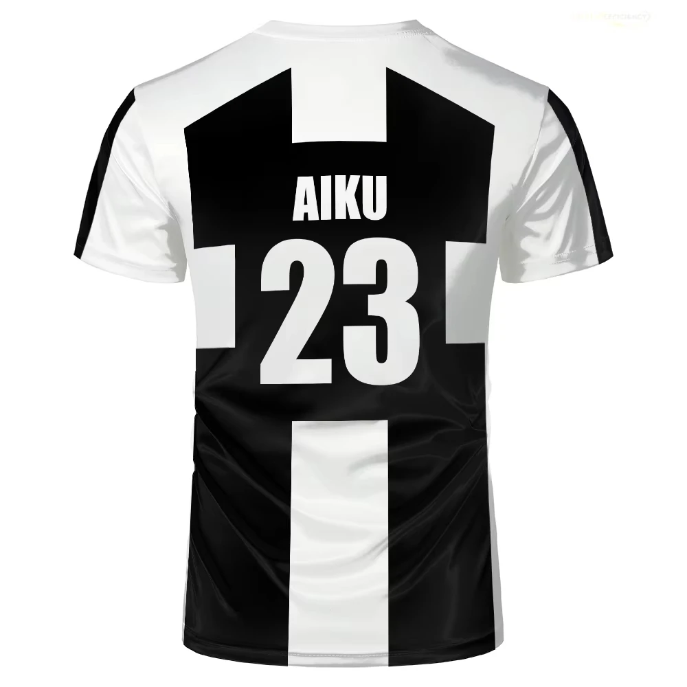 صيف جديد خمسة أشخاص نمط VL Replika أنيمي Uber الأزرق قفل كامل طباعة الرجال التي شيرت تأثيري كرة القدم جيرسي الاطفال/الكبار بلايز