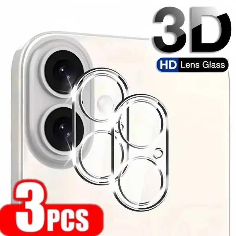 

3PCS Camera Tempered For Iphone 17 15 14 11 12 16 Pro Max Plus Air 13 Mini HD Clear Lens Protective Glass Film