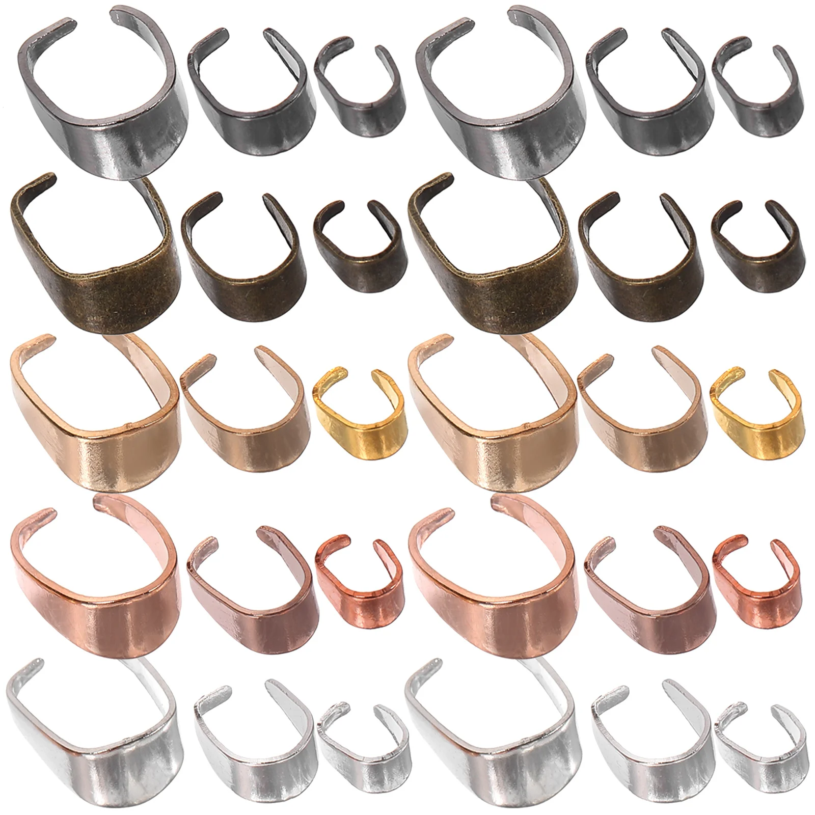 

150 Pcs Alloy Jewelry Clasps Lightweight DIY Necklace Bracelet Making Supplies Pendant Connectors Charm Buckles Crafts