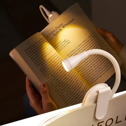 New Rechargeable Book Light Reading Lights for Books in Bed Led Book Night Lamp 3 Color Stepless Brightness Clip on Reading Lamp