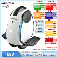 INMOTION E20 Electric Unicycle 14 Inch 900W Motor 54.6V Battery 20km/h Top Speed 30km Range Bluetooth Speaker EUC City Commuter