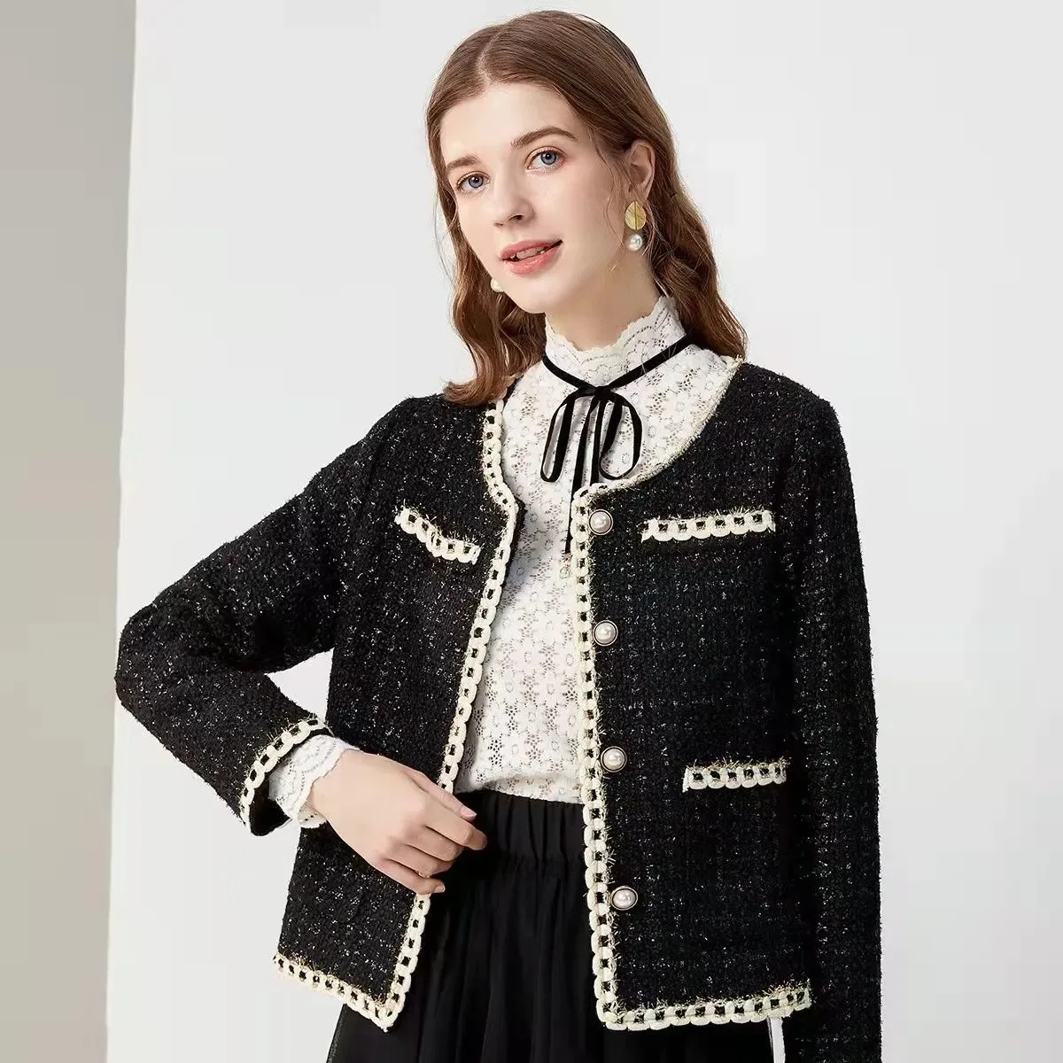 

Женская стеганая куртка Bla ort, осенне-зимняя элегантная женская высококачественная верхняя одежда небольшого размера Faion