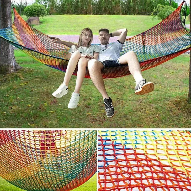 Red de Seguridad para juegos al aire libre, Red de escalada anticaída, carrera de obstáculos, doble capa, 1m x 3m