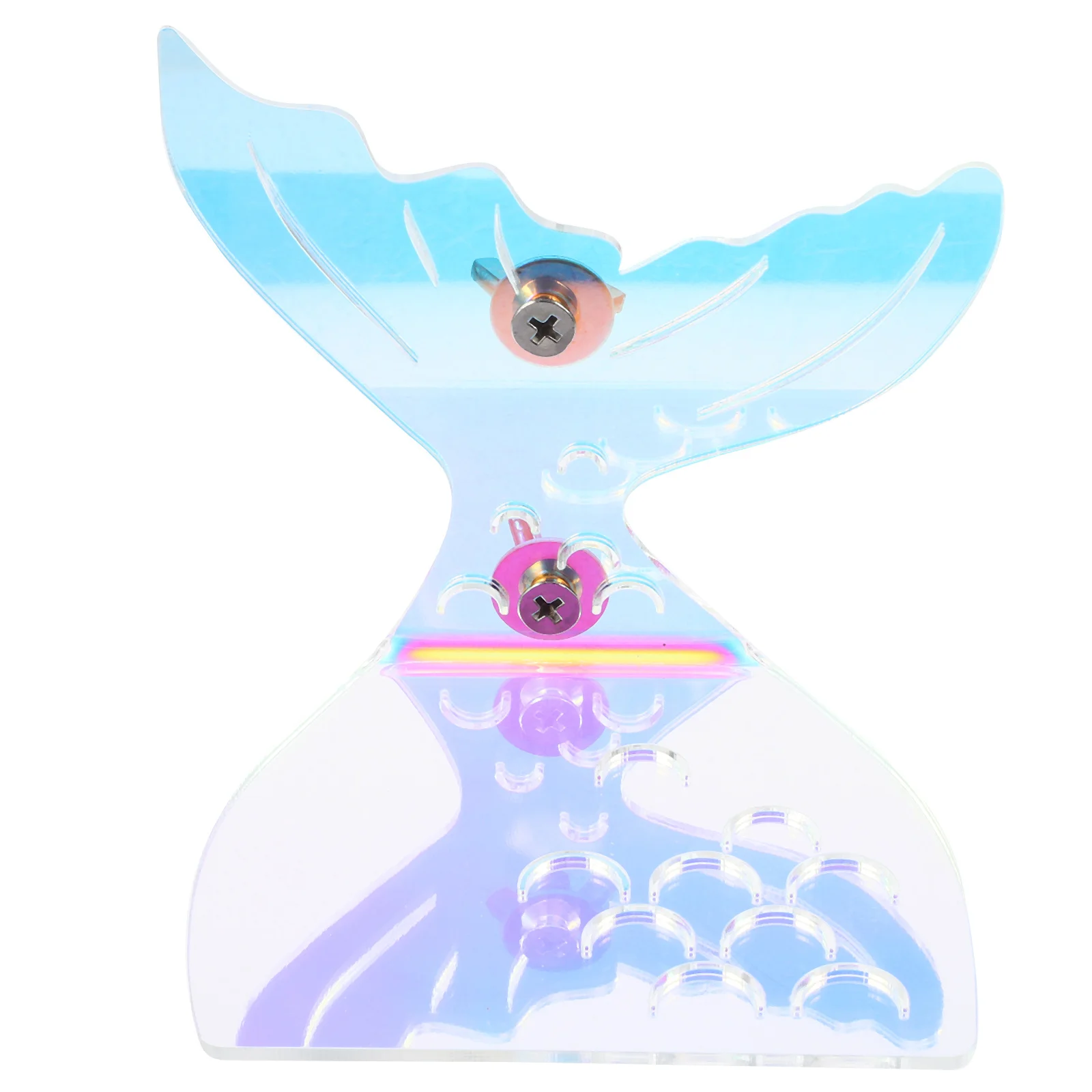 

Parrot Exercise Platform Acrylic Material Mermaid Tail Design Easy Install Accessory Bird Perch Platform Parrot Exercise