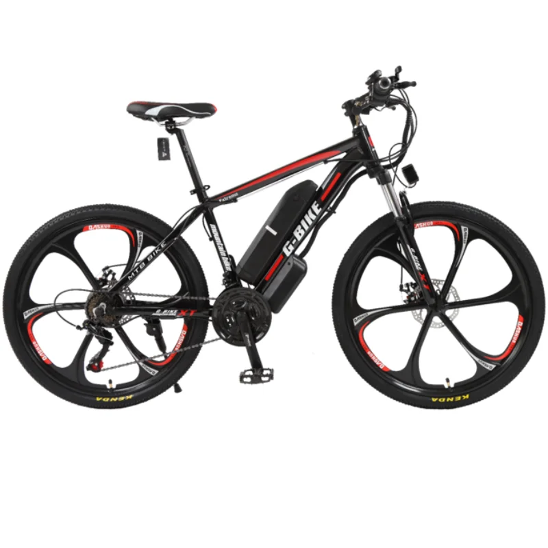 26-Inch Aluminum Alloy Electric Mountain Bike From China Super Lightweight 48v Lithium Battery Integrated Rear Hub Motor E-Bike