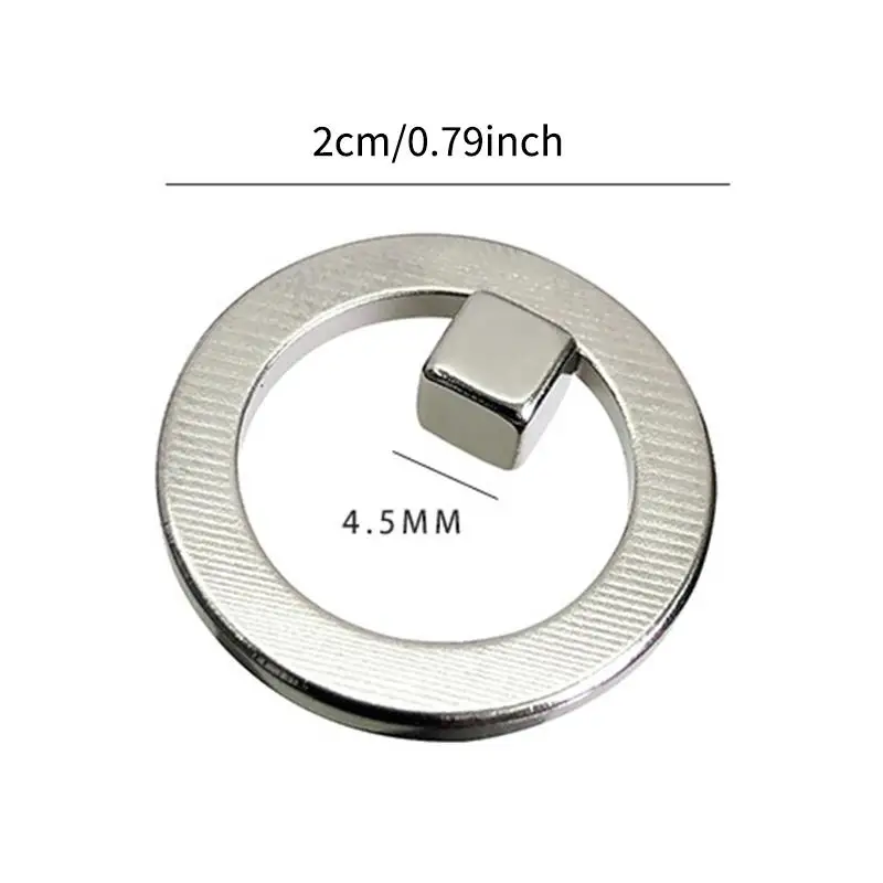 Hollow Cat Eye Magnet Nail Auxiliary Tool for Gel Polish Ring Shape Achieves 3D Magnetic Nail Designs
