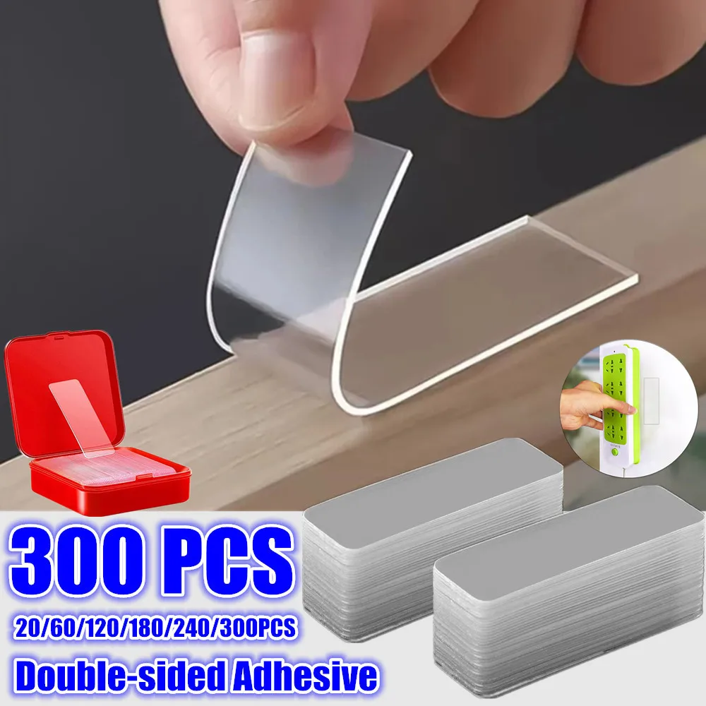 

Double Sided Adhesive Tape Waterproof Removable Reusable Nano Adhesive Mounting Tape for Walls Wood Tile Plastic and Metal