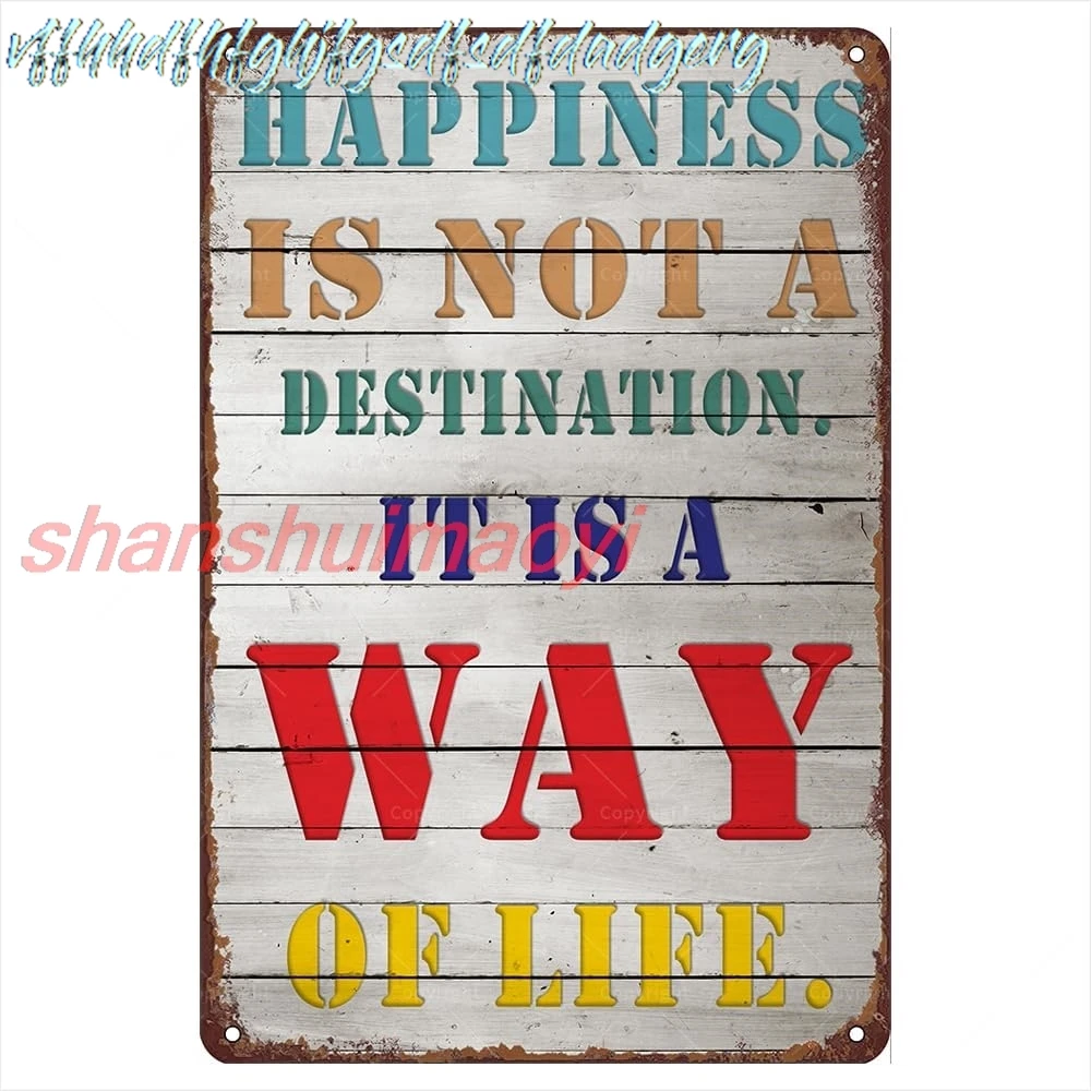 Life Retro Metal Tin Signs, 12
