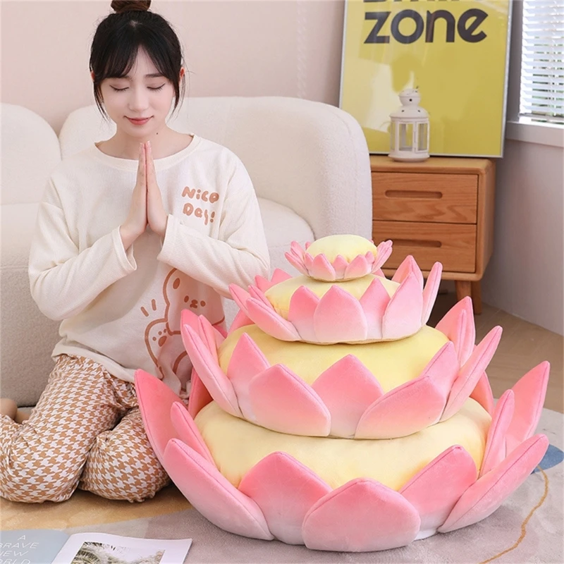 Funny Lotus Cushion Continuously Cushion Student Car Cushion Office