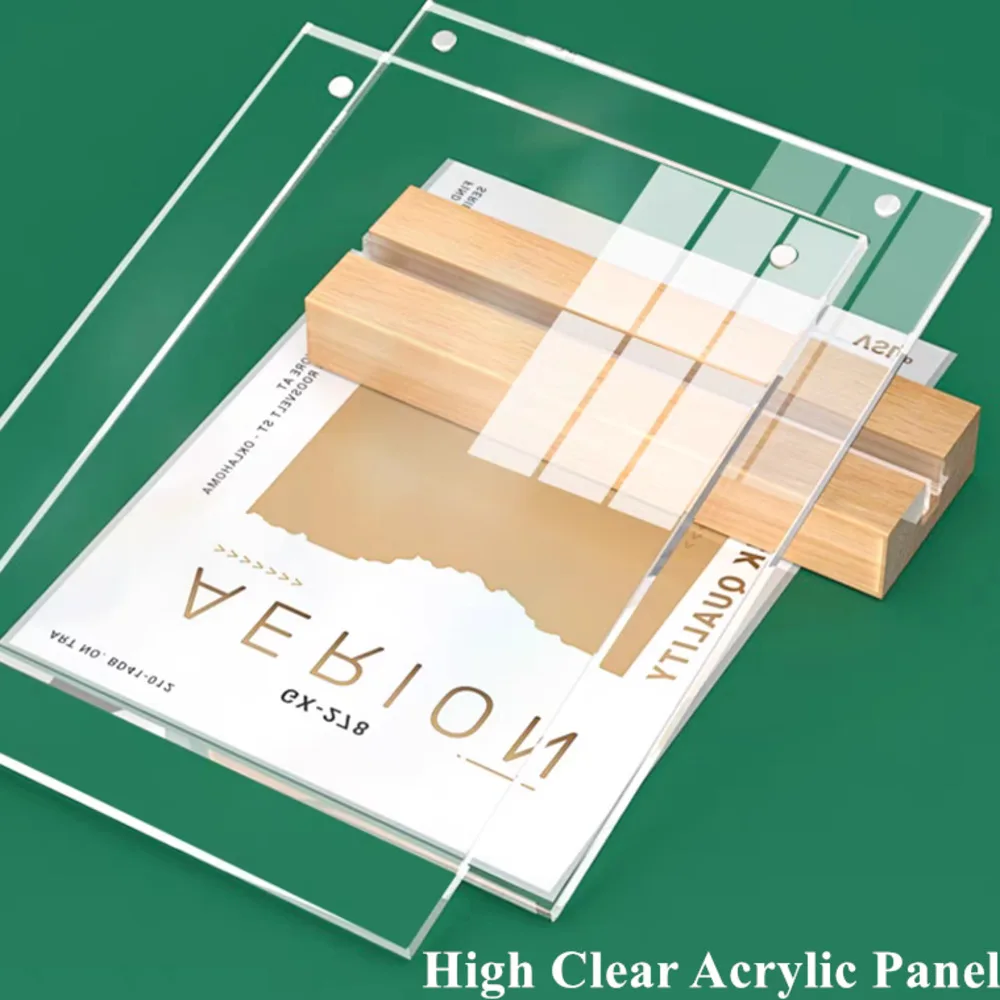 A4 210X297MM Magnetic Acrylic Sign Holder Display Stand Table Menu Paper Holder Stand 8.5 x 11 Photo Picture Flyer Poster Frame