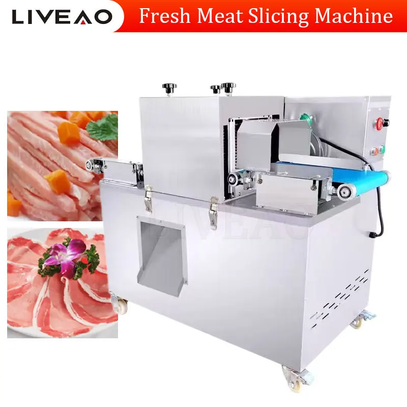 

Automatic Turkey Breast Slice Cutting Machine 750 Kg/h Fresh Beef Meat Fillet Slicer