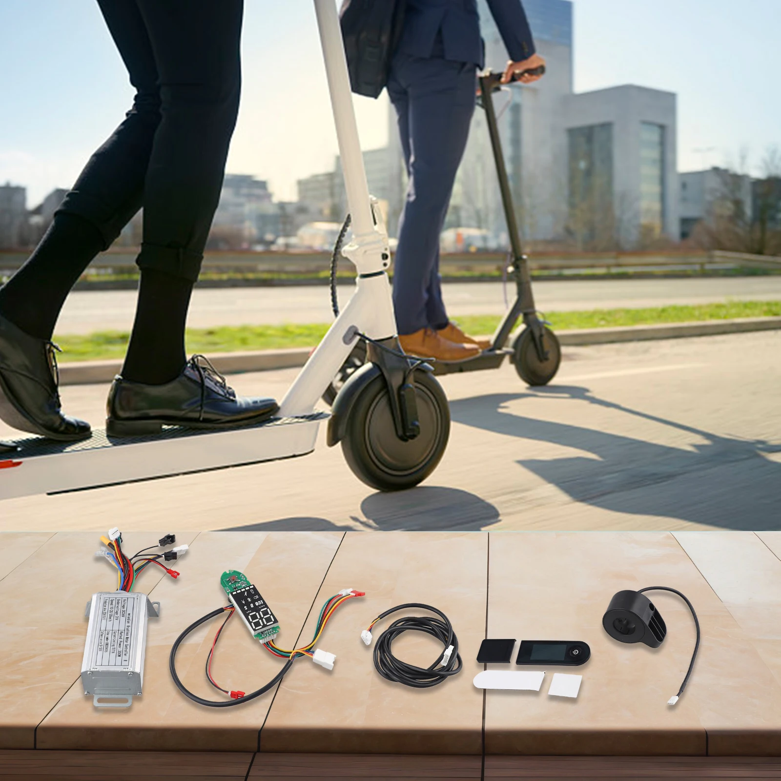 

Electric Scooter Kit 36V 350W Controller Scooter Upgrade Overvoltage Protection Brake Energy Recovery Cruise Control 15*11*9cm