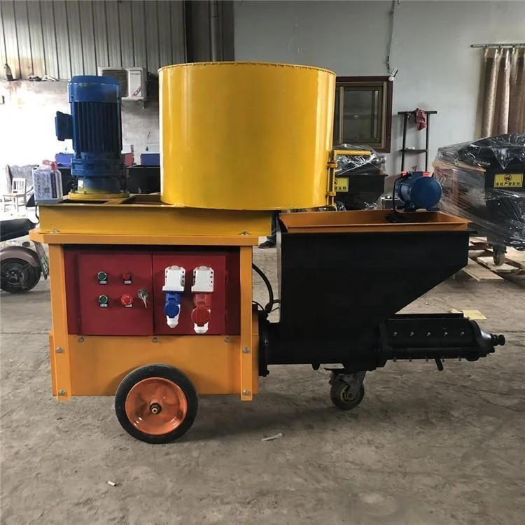 Mortar Spraying Machine Grout Pump Shotcrete Gun Wall Plaster Electric with Mixer for Joint Filling and Structural Repair