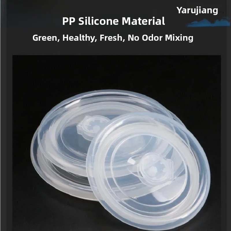 

White Transparent Silicone Sealed Lid Plastic Bowl Cover Microwave Safe Freezer Safe Food Grade PP Plastic Lid for Food Prese...