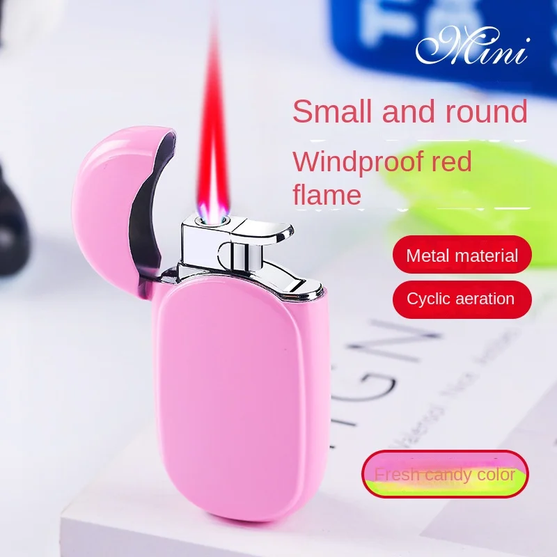 2024 NEW Creative Mini Windproof Lighter Unusual Butane Gas Lighter Portable Cigarette Lighters Smoking Accessories Gift